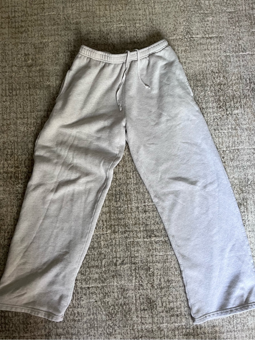 Brandy Melville Light Gray Drawstring Joggers
